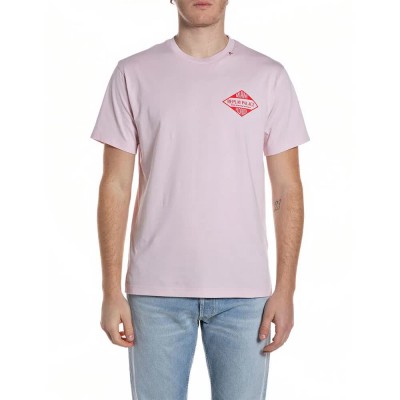 тениска,мъжки,тениски,дамски,тениски,replay,m3344,.000.2660,short,sleeve,t,shirt,pink,(pale,pink)