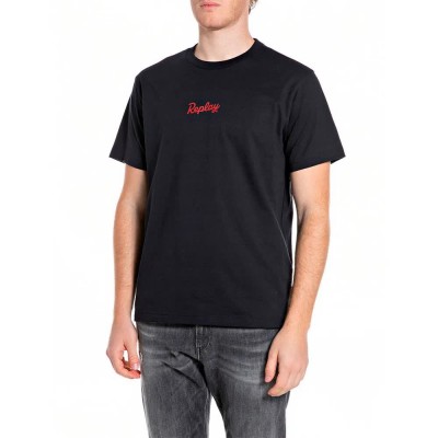 тениска,мъжки,тениски,дамски,тениски,replay,m3349,.000.2660,short,sleeve,t,shirt,black,(dark,navy)