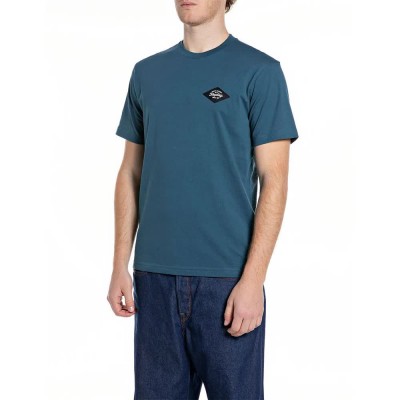 тениска,мъжки,тениски,дамски,тениски,replay,m3368,.000.23732p,short,sleeve,t,shirt,blue,(petrol,blue)
