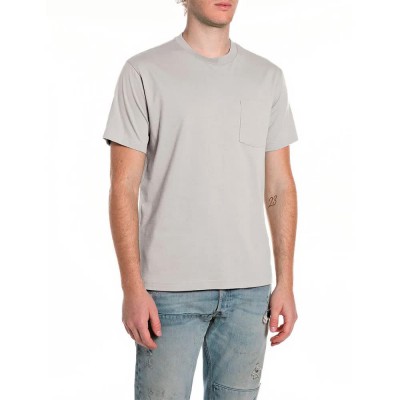 тениска,мъжки,тениски,дамски,тениски,replay,m3369,.000.23732p,short,sleeve,t,shirt,grey,(pearl,grey)