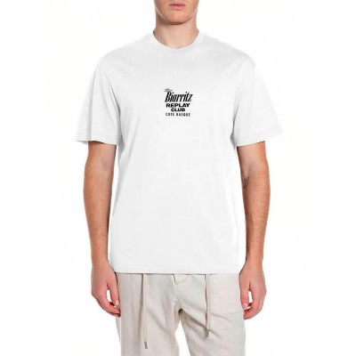 тениска,мъжки,тениски,дамски,тениски,replay,m3374,.000.23608p,short,sleeve,t,shirt,white,(natural,white)