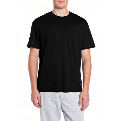 тениска,мъжки,тениски,дамски,тениски,replay,m3414,.000.24038,short,sleeve,t,shirt,black,(black)