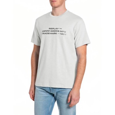 тениска,мъжки,тениски,дамски,тениски,replay,m3415,.000.24038,short,sleeve,t,shirt,white,(ivory)
