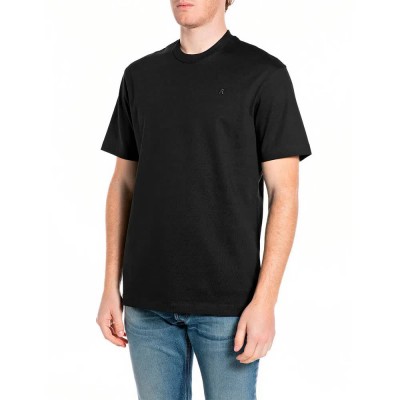 тениска,мъжки,тениски,дамски,тениски,replay,m3417,.000.23804,short,sleeve,t,shirt,black,(black)