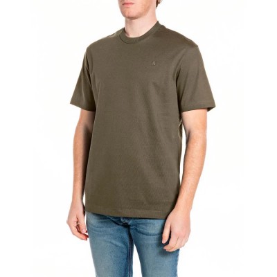 тениска,мъжки,тениски,дамски,тениски,replay,m3417,.000.23804,short,sleeve,t,shirt,green,(mud)