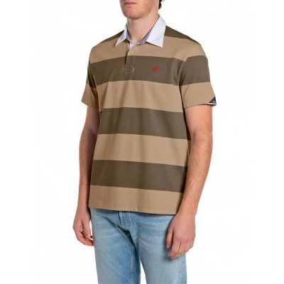 дамски,блузи,с,яка,мъжки,блузи,с,яка,replay,m3467,.000.52894,short,sleeve,polo,brown,(light,blue)