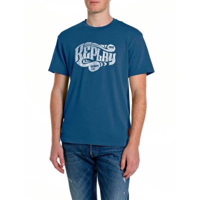 тениска,мъжки,тениски,дамски,тениски,replay,m3522,.000.23792v,short,sleeve,t,shirt,blue,(navy)