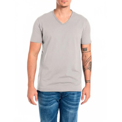 тениска,мъжки,тениски,дамски,тениски,replay,m3591a.000.2660,short,sleeve,t,shirt,grey,(pearl,grey)