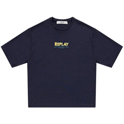 тениска,мъжки,тениски,дамски,тениски,replay,sb7362.051.2660,short,sleeve,t,shirt,blue,(midnight,blue)