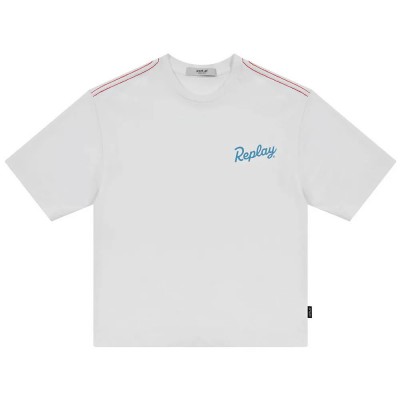 тениска,мъжки,тениски,дамски,тениски,replay,sb7356.054.2660,short,sleeve,t,shirt,white,(white)