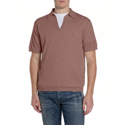 блуза,мъжки,пуловери,дамски,пуловери,replay,uk5157.000.g24024,short,sleeve,sweater,brown,(rust)