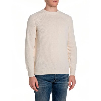 блуза,мъжки,пуловери,дамски,пуловери,replay,uk5160.000.g23774,sweater,white,(ivory)