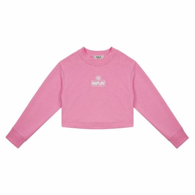 блуза,детски,блузи,replay,sg2125.055.24080,sweatshirt,pink,(pink,fluo)