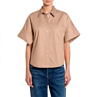 риза,с,къс,ръкав,дамски,ризи,мъжки,ризи,replay,w2379,.000.85482,short,sleeve,shirt,beige,(sand)