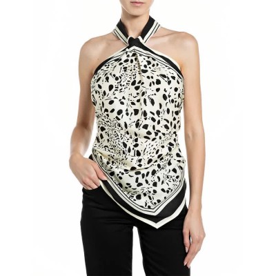 потник,дамски,топове,replay,w2384,.000.10369,sleeveless,top,white,(butter,black)