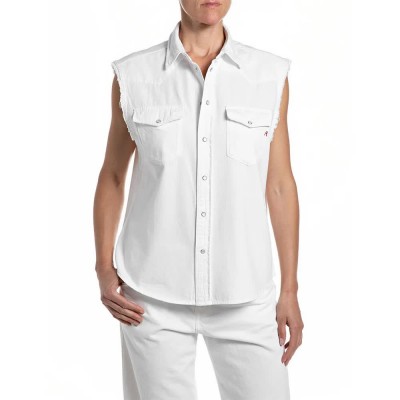 потник,дамски,ризи,мъжки,ризи,replay,w2437,.000.84004et,sleeveless,shirt,white,(natural,white)