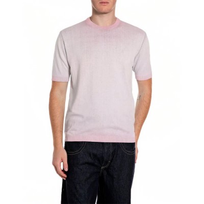 блуза,мъжки,пуловери,дамски,пуловери,replay,uk4718.000.g20785a,short,sleeve,sweater,pink,(pale,pink)