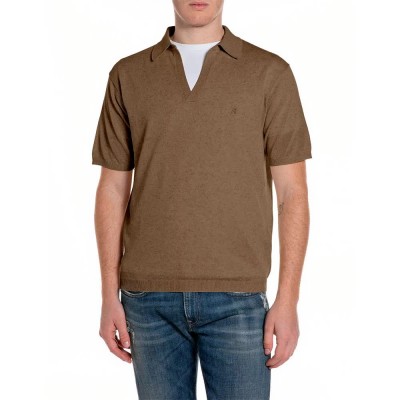 дамски,блузи,с,яка,мъжки,блузи,с,яка,replay,uk5157.000.g24024,short,sleeve,polo,brown,(tundra,green)