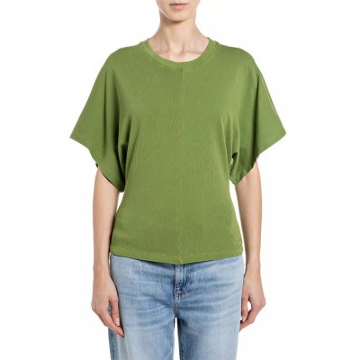 тениска,мъжки,тениски,дамски,тениски,replay,w3466b.000.23792g,short,sleeve,t,shirt,green,(calla,green)