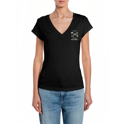 тениска,мъжки,тениски,дамски,тениски,replay,w3467a.000.23792g,short,sleeve,v,neck,t,shirt,black,(black)