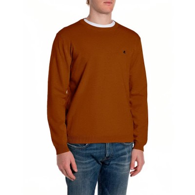 блуза,мъжки,пуловери,дамски,пуловери,replay,uk4851.000.g22578,sweater,brown,(light,tobaco)
