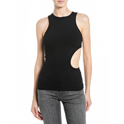 потник,дамски,топове,replay,w3482,.000.24007,sleeveless,top,black,(black)