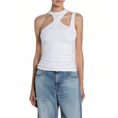 тениска,мъжки,тениски,дамски,тениски,replay,w3488,.000.24001,sleeveless,t,shirt,white,(natural,white)