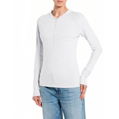 тениска,мъжки,тениски,дамски,тениски,replay,w3494,.000.24004,long,sleeve,t,shirt,white,(natural,white)