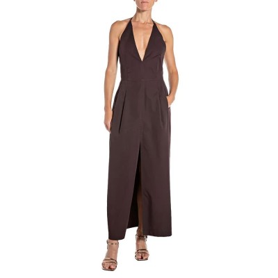 рокля,дамски,поли,и,рокли,replay,w9242,.000.85057,sleeveless,long,dress,brown,purple,(plum)