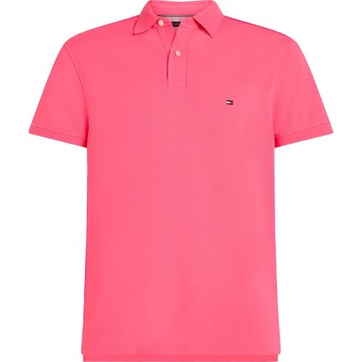 мъжки,блузи,с,яка,tommy,hilfiger,1985,slim,short,sleeve,polo,pink,(pink,alert)