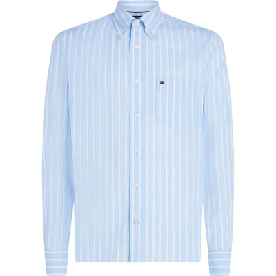 риза,с,дълъг,ръкав,мъжки,ризи,tommy,hilfiger,mw0mw40456,long,sleeve,shirt,blue,(sweet,blue,stripe)
