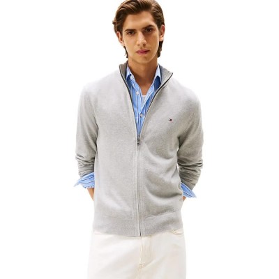 блуза,мъжки,пуловери,дамски,пуловери,tommy,hilfiger,pima,full,zip,sweater,grey,(light,grey,heather)