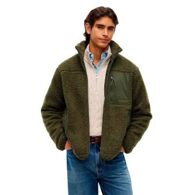яке,мъжки,якета,дамски,якета,и,палта,tommy,hilfiger,teddy,jacket,green,(huntsman,green)