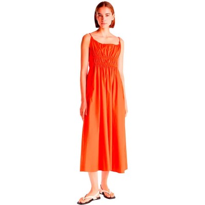 рокля,дамски,поли,и,рокли,tommy,hilfiger,ww0ww45800,sleeveless,midi,dress,orange,(brilliant,orange)