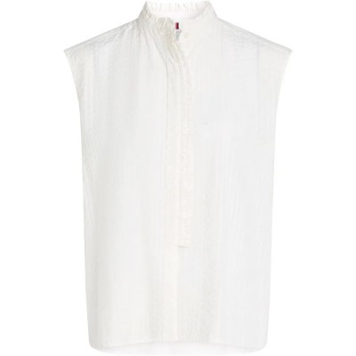 дамски,блузи,tommy,hilfiger,ww0ww46805,sleeveless,blouse,white,(seersucker,stripe,ecu)