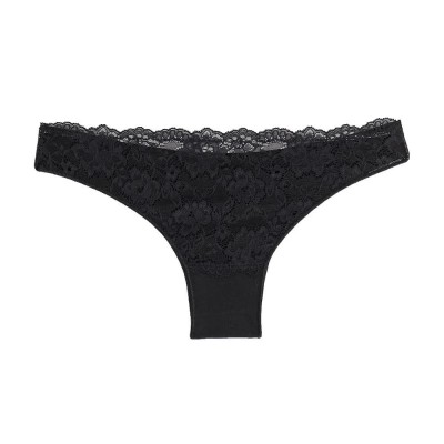 дамско,бельо,дамски,бикини,и,танкини,cotonella,gd170,brazilian,panties,2,units,black,(black)