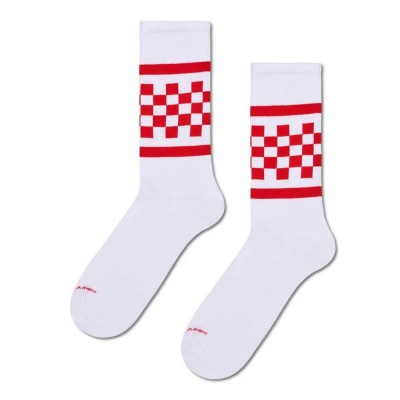 чорапи,мъжки,чорапи,дамски,чорапи,happy,socks,checked,stripe,sneaker,crew,socks,white,(white,white)