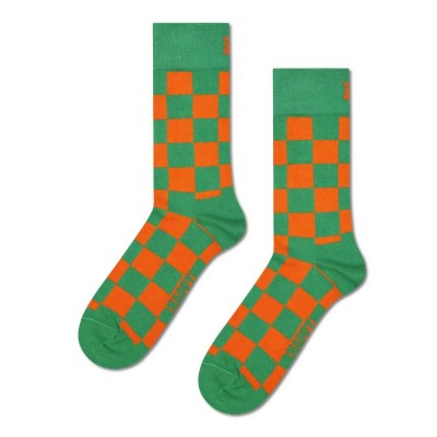 чорапи,мъжки,чорапи,дамски,чорапи,happy,socks,checkerboard,crew,socks,green,(green)