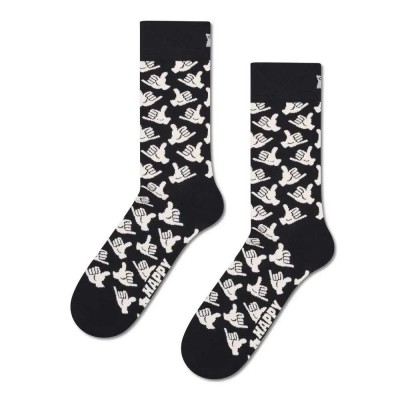 чорапи,мъжки,чорапи,дамски,чорапи,happy,socks,hang,loose,crew,socks,black,(black)