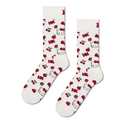 чорапи,мъжки,чорапи,дамски,чорапи,happy,socks,hello,kitty,cherry,crew,socks,white,(white)