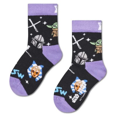 детски,чорапи,мъжки,чорапи,дамски,чорапи,happy,socks,kids,star,wars™,purple,crew,socks,black,(black)