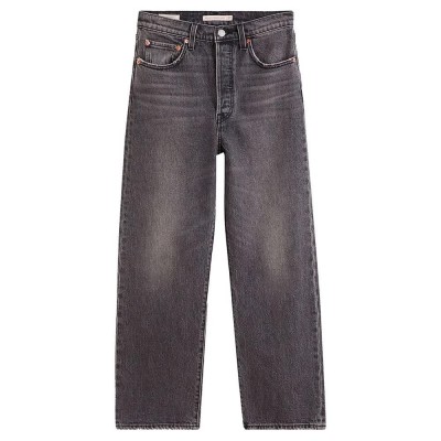 дънки,дамски,панталони,levi´s,®,ribcage,straight,ankle,jeans,refurbished,grey,(black)