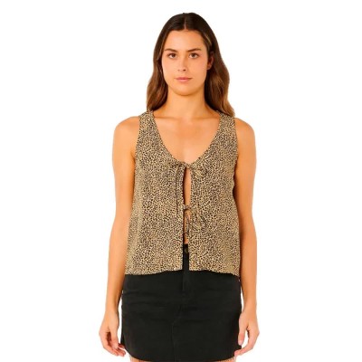 дамски,блузи,rip,curl,animal,instincts,tie,front,sleeveless,blouse,brown,(natural)
