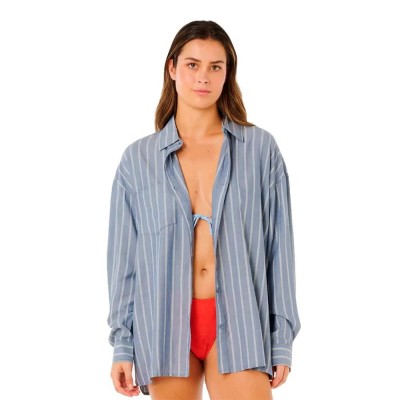 риза,с,дълъг,ръкав,дамски,ризи,rip,curl,beach,days,pinstripe,long,sleeve,shirt,blue,(dusty,blue)