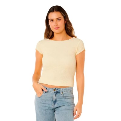 тениска,мъжки,тениски,дамски,тениски,rip,curl,coastal,short,sleeve,t,shirt,beige,(pastel,yellow)