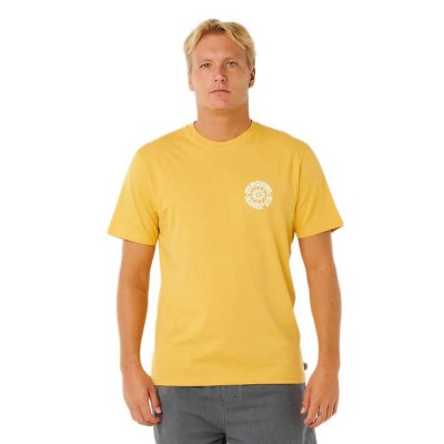 тениска,мъжки,тениски,дамски,тениски,rip,curl,pacific,rinse,circle,short,sleeve,t,shirt,yellow,(ochre)