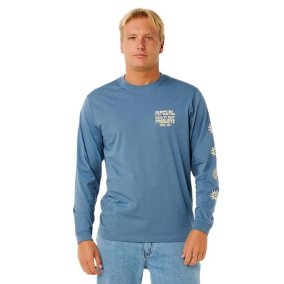 тениска,мъжки,тениски,дамски,тениски,rip,curl,pacific,rinse,long,sleeve,t,shirt,blue,(bluefin)