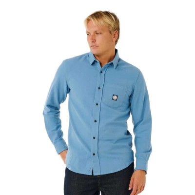 риза,с,дълъг,ръкав,дамски,ризи,мъжки,ризи,rip,curl,premium,surf,long,sleeve,shirt,blue,(bluefin)