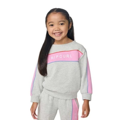 блуза,детски,блузи,rip,curl,sunshine,revival,crew,sweatshirt,grey,(light,grey,marle)