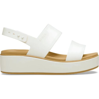 сандали,на,платформа,дамски,сандали,и,чехли,crocs,brooklyn,matte,wrap,low,wedge,sandals,golden,(chalk,tan)